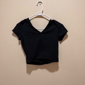 Cute black crop top. From target